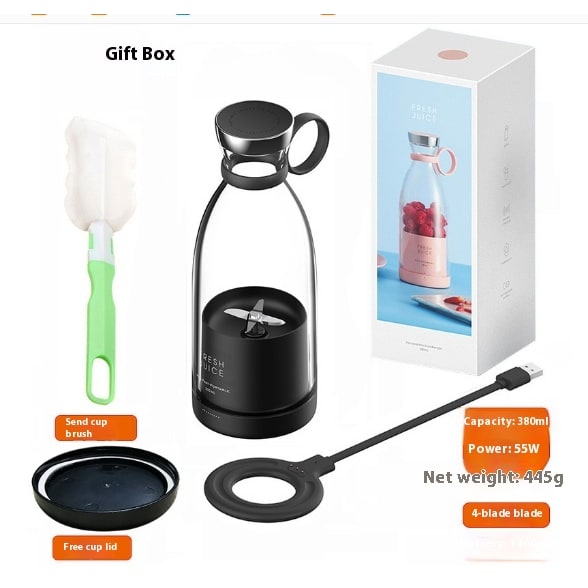 Portable Blender Bottle Personal with USB Rechargeable Base and Stainless Steel Blades - Image 8