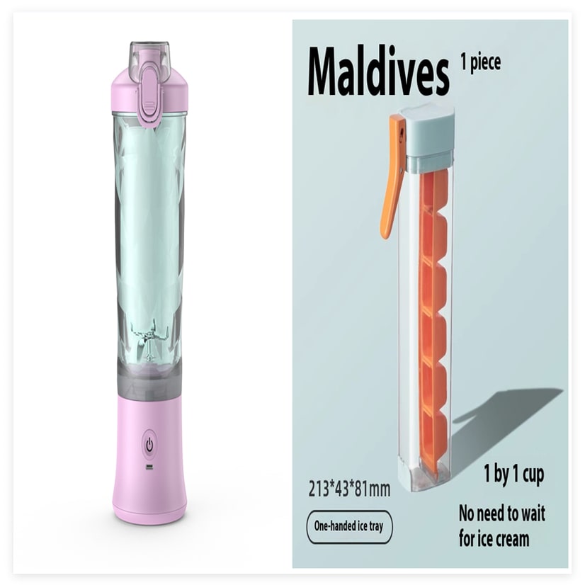 Portable Blender with 6-Blade Design Usb-C Charging and Faceted Cup for Smoothies Mini - Image 17