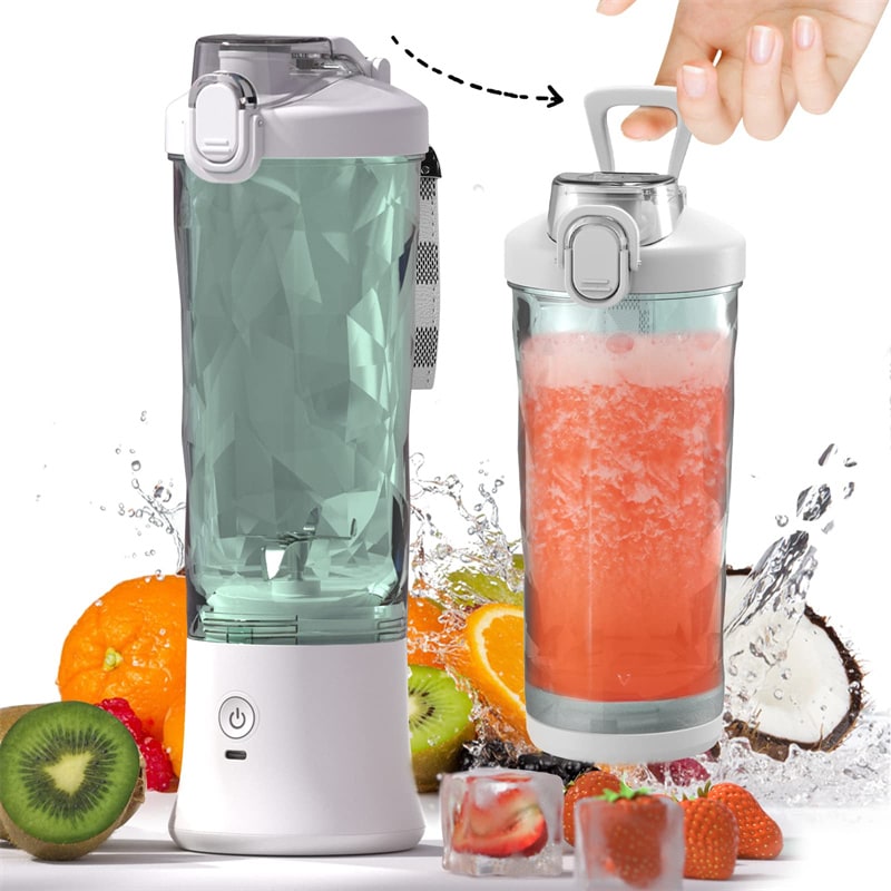 Portable Blender with 6-Blade Design Usb-C Charging and Faceted Cup for Smoothies Mini - Image 21