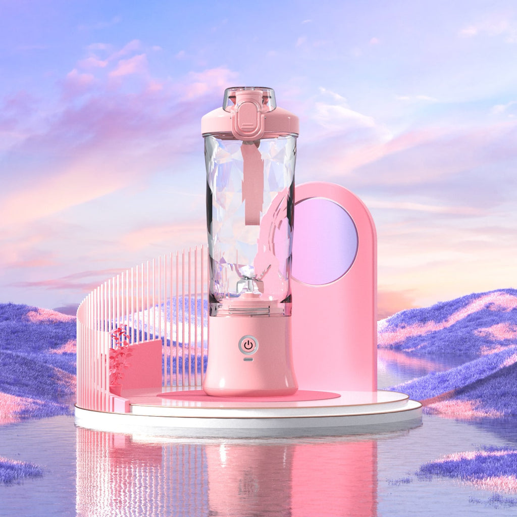 Portable Blender with 6-Blade Design Usb-C Charging and Faceted Cup for Smoothies Mini - Image 8