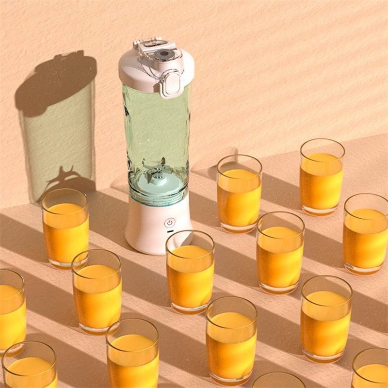 Portable Blender with 6-Blade Design Usb-C Charging and Faceted Cup for Smoothies Mini - Image 9
