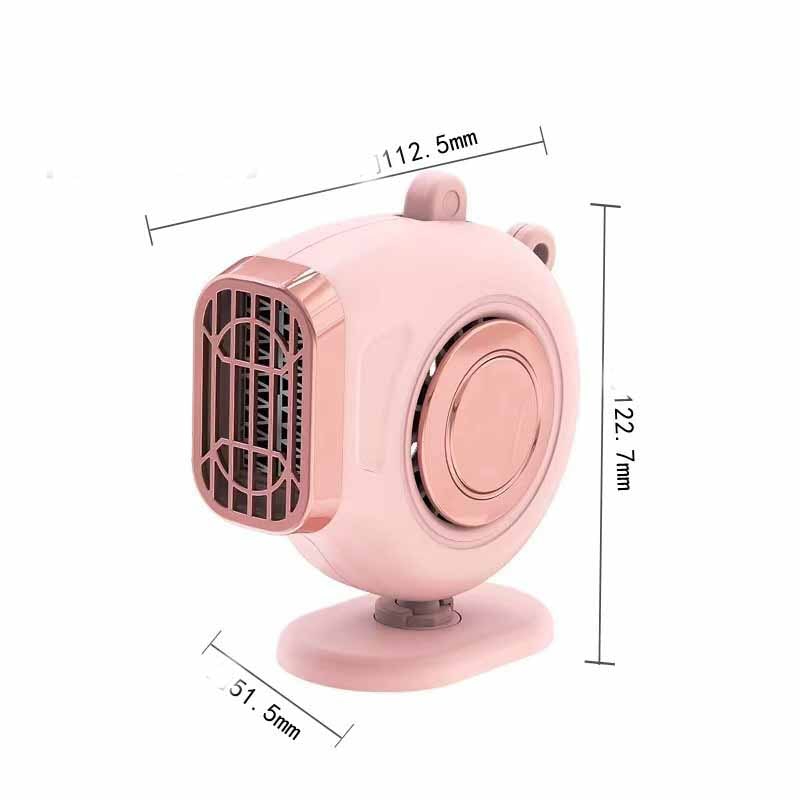Portable Car Heater with 12v Cigarette Lighter Plug Windshield Defogger Fan and Dashboard Mount - Image 1