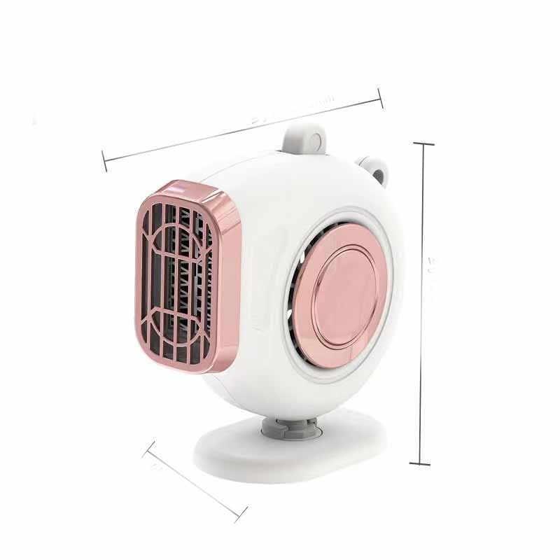 Portable Car Heater with 12v Cigarette Lighter Plug Windshield Defogger Fan and Dashboard Mount - Image 3