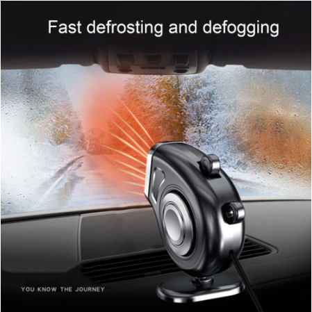 Portable Car Heater with 12v Cigarette Lighter Plug Windshield Defogger Fan and Dashboard Mount - Image 7