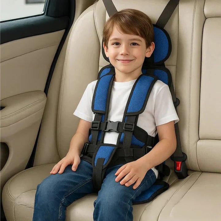 Portable Car Seat Padded Travel Child Harness Breathable Mesh Adjustable - Image 1