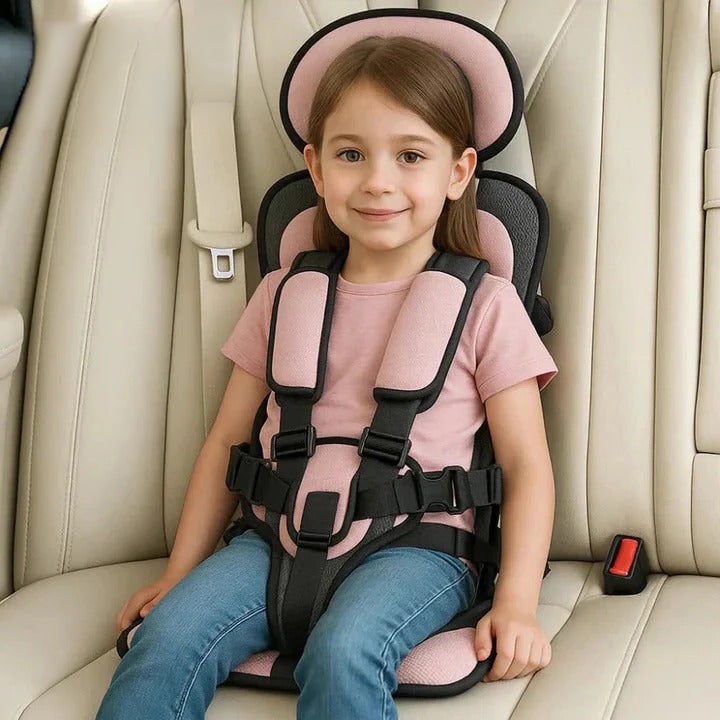 Portable Car Seat Padded Travel Child Harness Breathable Mesh Adjustable - Image 12