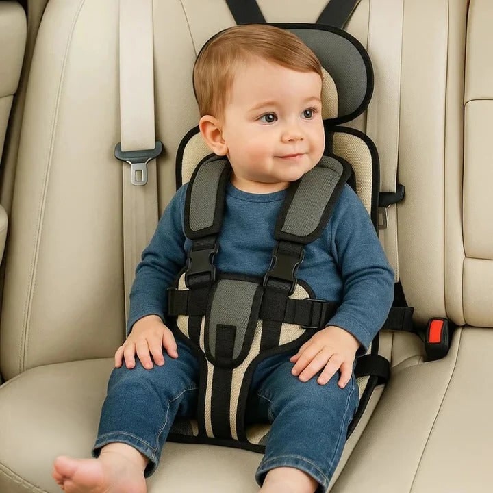 Portable Car Seat Padded Travel Child Harness Breathable Mesh Adjustable - Image 13