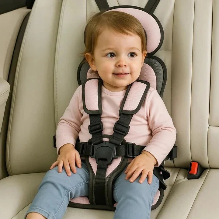 Portable Car Seat Padded Travel Child Harness Breathable Mesh Adjustable - Image 17