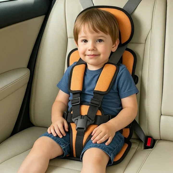 Portable Car Seat Padded Travel Child Harness Breathable Mesh Adjustable - Image 3