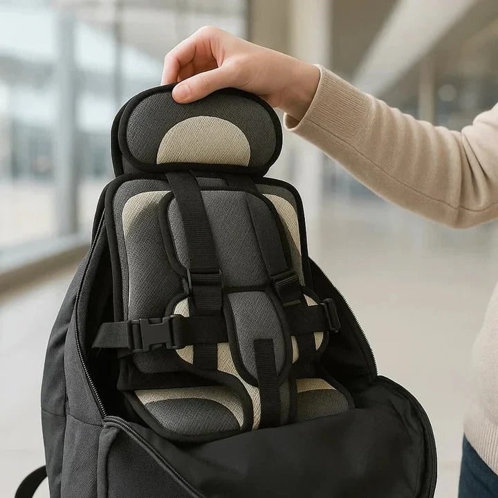 Portable Car Seat Padded Travel Child Harness Breathable Mesh Adjustable - Image 6