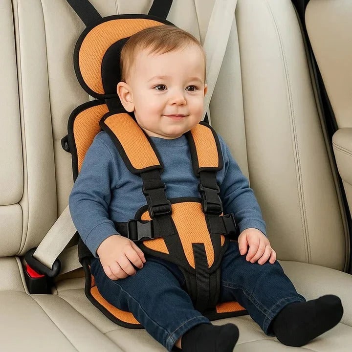 Portable Car Seat Padded Travel Child Harness Breathable Mesh Adjustable - Image 8