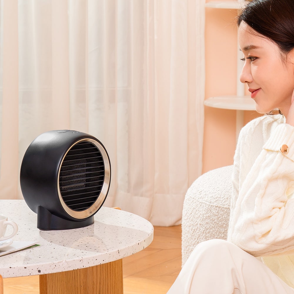 Portable Electric Ceramic Space Heater Mini Desktop with Energy Efficient Ptc Heating - Image 2