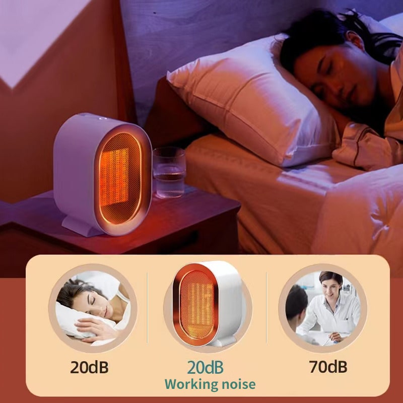 Portable Electric Ceramic Space Heater with Energy Efficient Mini Desktop Design and Heating Element - Image 1