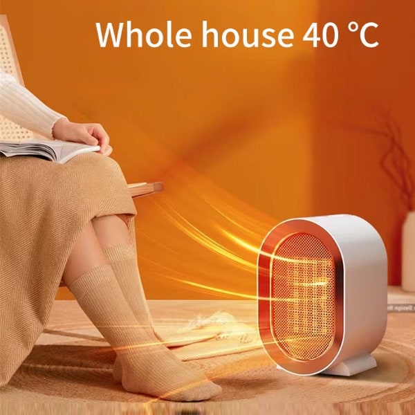 Portable Electric Ceramic Space Heater with Energy Efficient Mini Desktop Design and Heating Element - Image 5