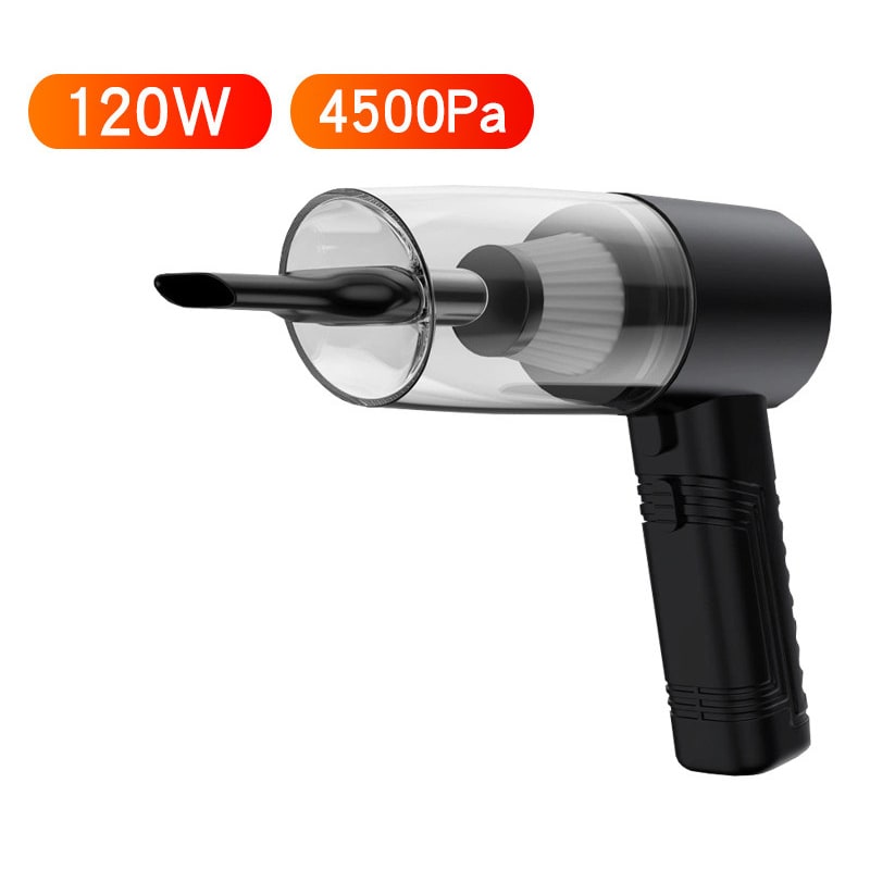 Portable Handheld Car Vacuum Cleaner with 12v Power Cord and Multiple Attachments - Image 2
