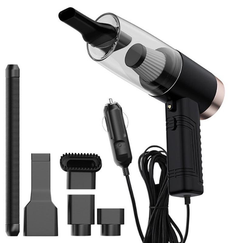 Portable Handheld Car Vacuum Cleaner with 12v Power Cord and Multiple Attachments - Image 4