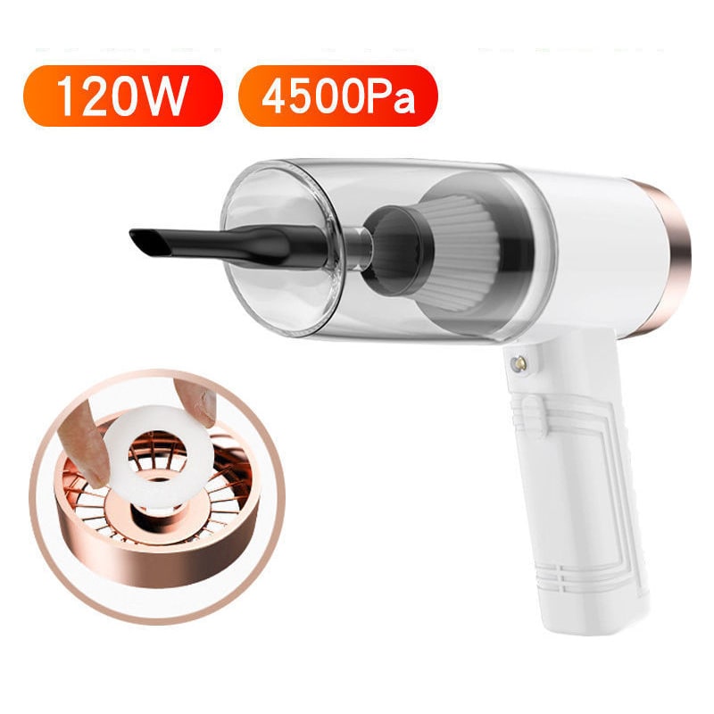 Portable Handheld Car Vacuum Cleaner with 12v Power Cord and Multiple Attachments - Image 5