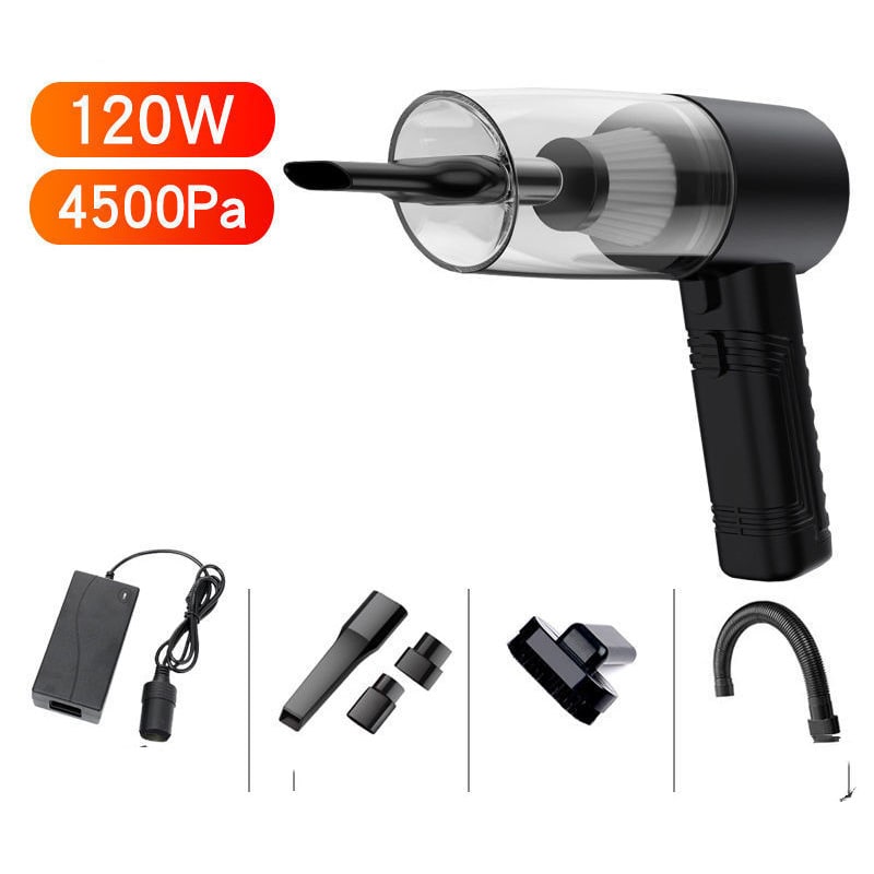 Portable Handheld Car Vacuum Cleaner with 12v Power Cord and Multiple Attachments - Image 6