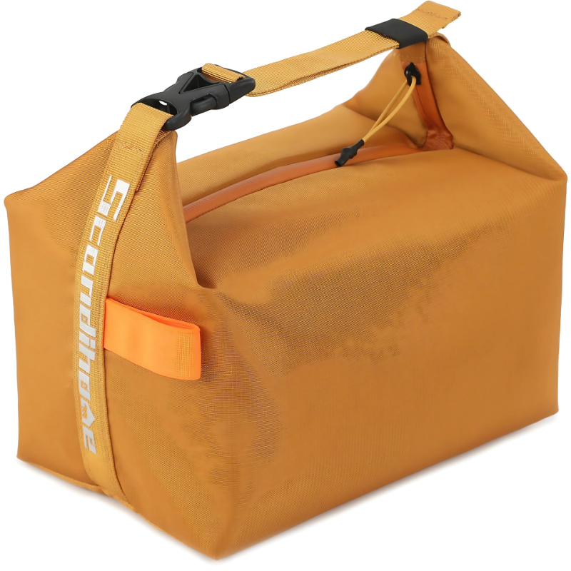 Portable Insulated Lunch Bag Zipper Foldable Buckle Polyester Adjustable Handle Zippered - Image 6