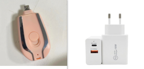 Portable Keychain Power Bank Charger with Retractable Connector and Carabiner Clip Phone - Image 1
