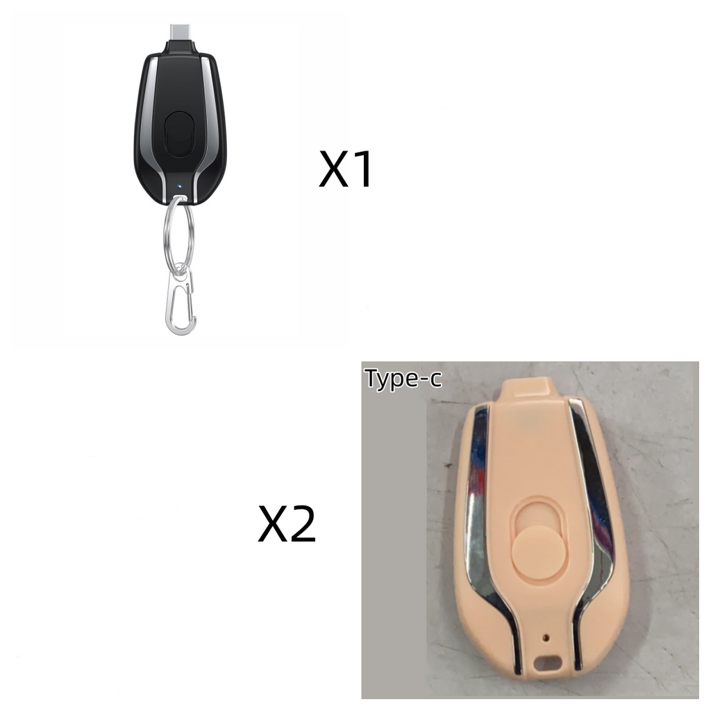 Portable Keychain Power Bank Charger with Retractable Connector and Carabiner Clip Phone - Image 18