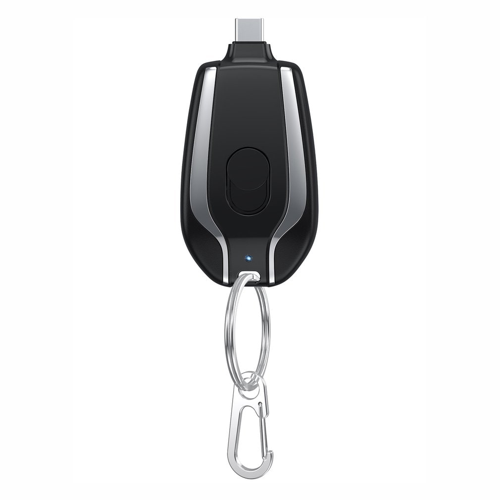 Portable Keychain Power Bank Charger with Retractable Connector and Carabiner Clip Phone - Image 21
