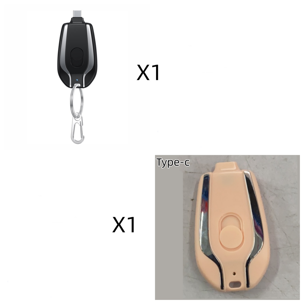 Portable Keychain Power Bank Charger with Retractable Connector and Carabiner Clip Phone - Image 29
