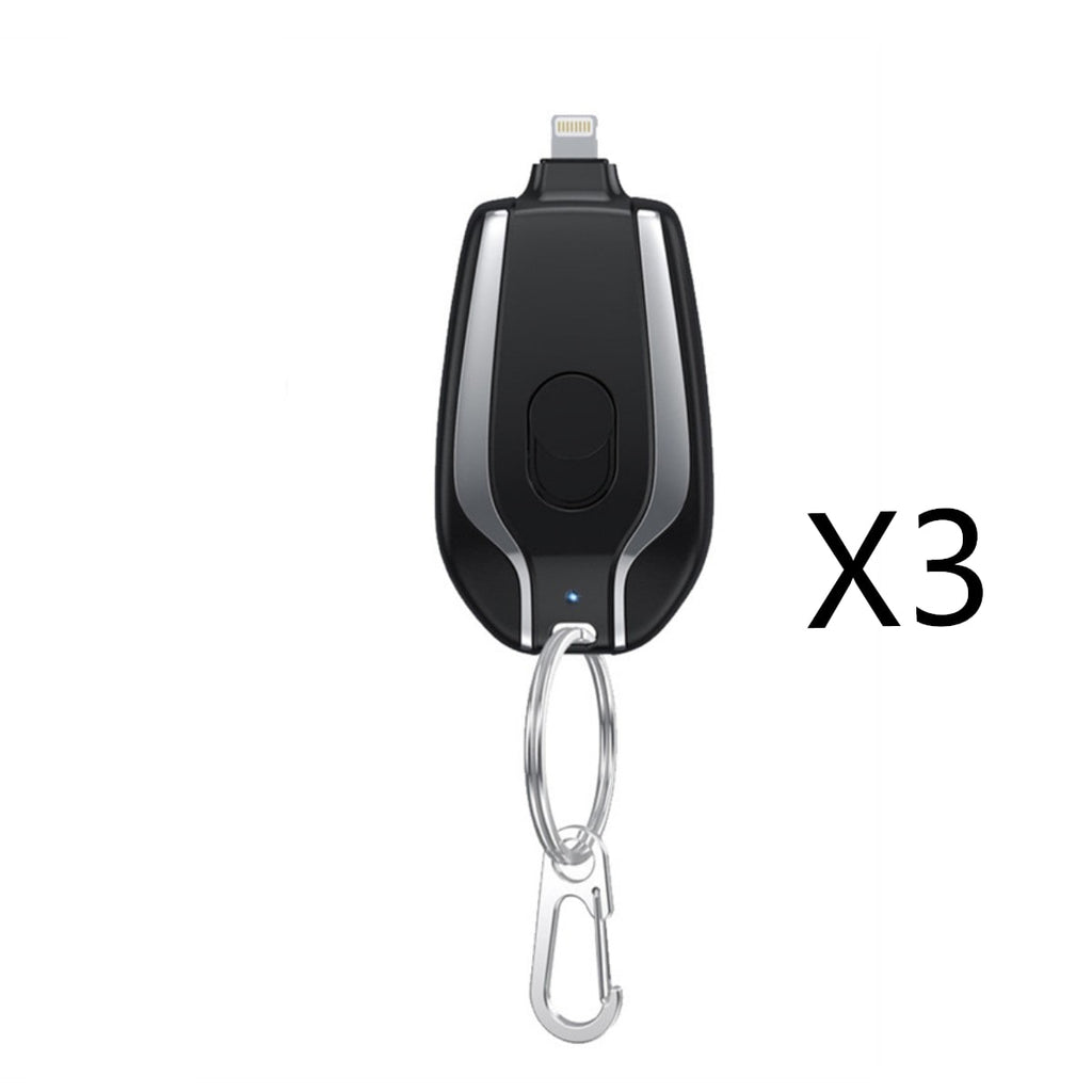 Portable Keychain Power Bank Charger with Retractable Connector and Carabiner Clip Phone - Image 30