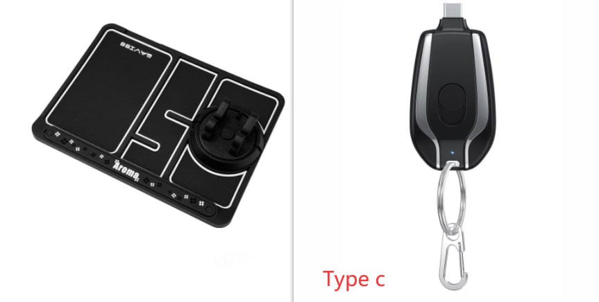 Portable Keychain Power Bank Charger with Retractable Connector and Carabiner Clip Phone - Image 36