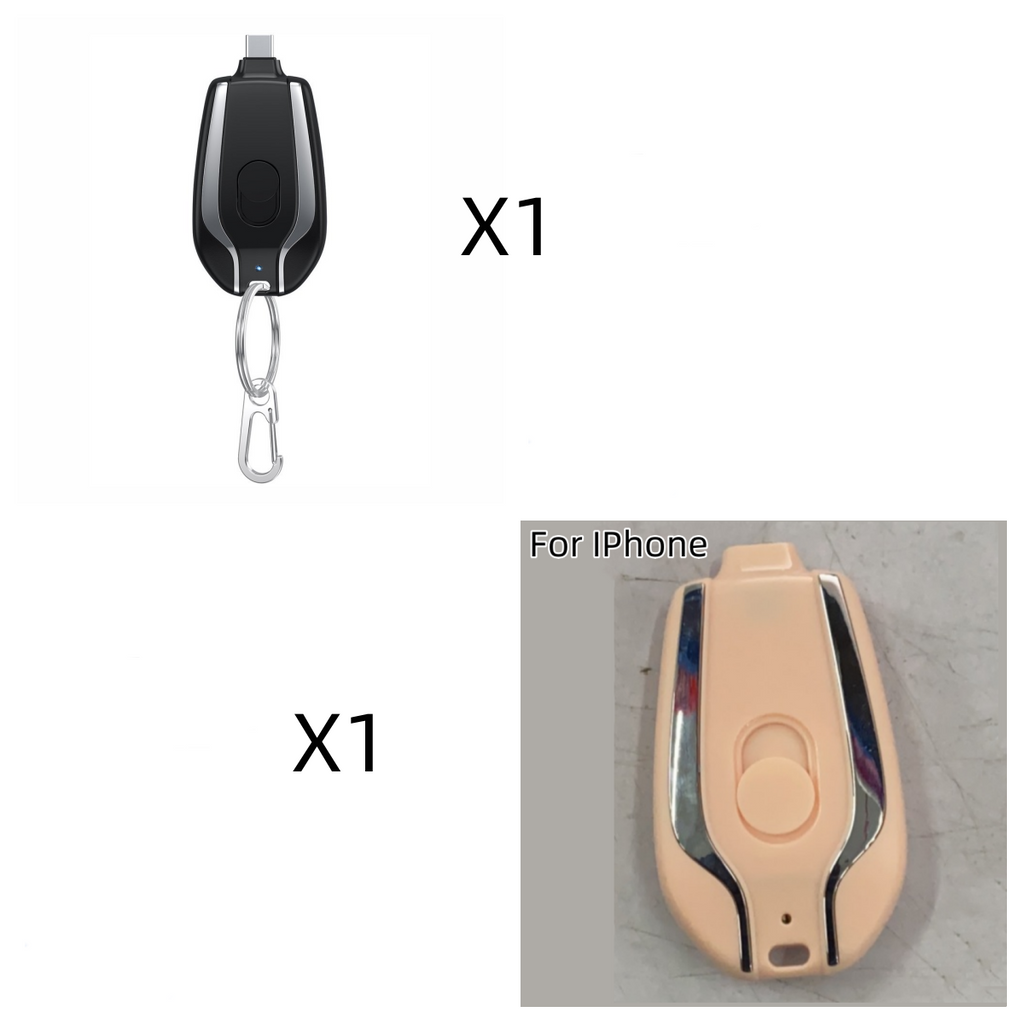 Portable Keychain Power Bank Charger with Retractable Connector and Carabiner Clip Phone - Image 46