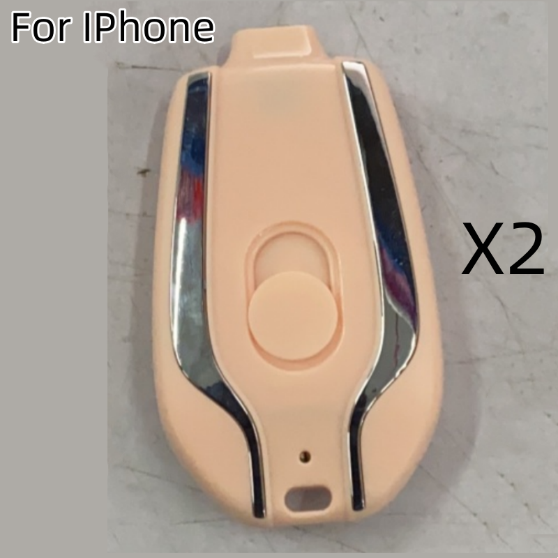 Portable Keychain Power Bank Charger with Retractable Connector and Carabiner Clip Phone - Image 5