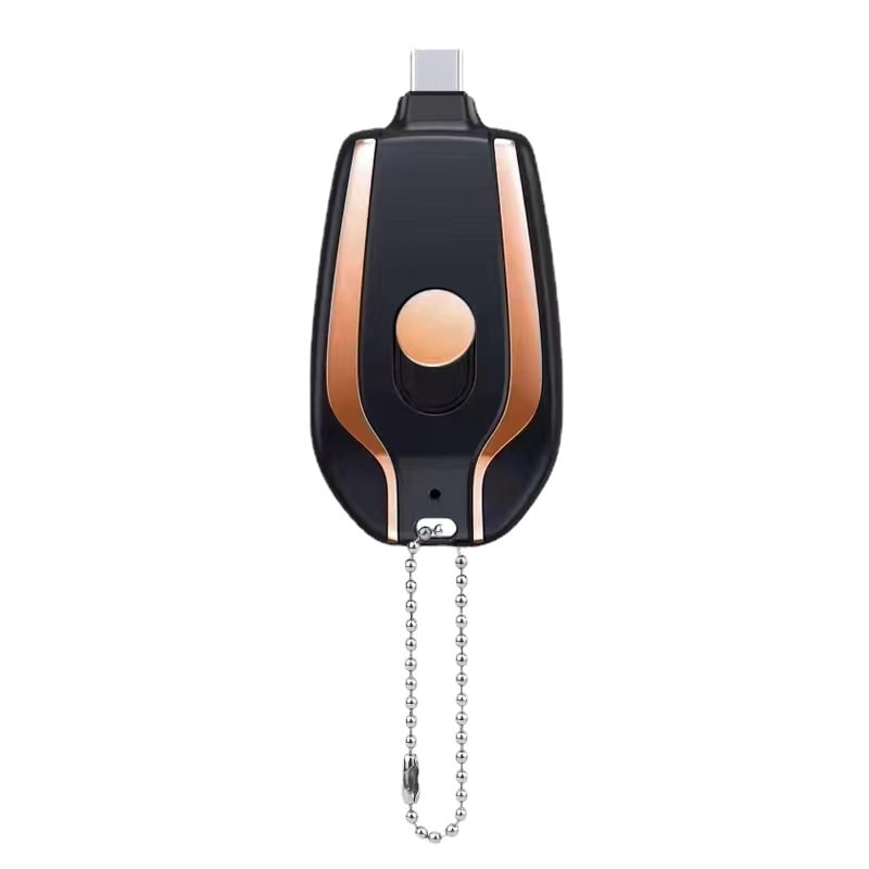 Portable Keychain Power Bank Charger with Retractable Connector and Carabiner Clip Phone - Image 6