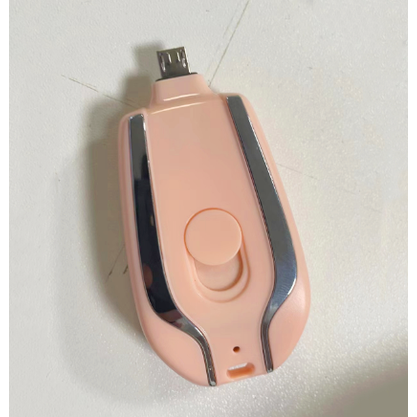 Portable Keychain Power Bank Charger with Retractable Connector and Carabiner Clip Phone - Image 8