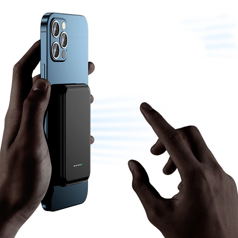 Portable Magnetic Power Bank Charger with Wireless Charging and LED Display Phone - Image 12