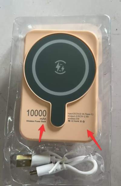 Portable Magnetic Power Bank Charger with Wireless Charging and LED Display Phone - Image 2