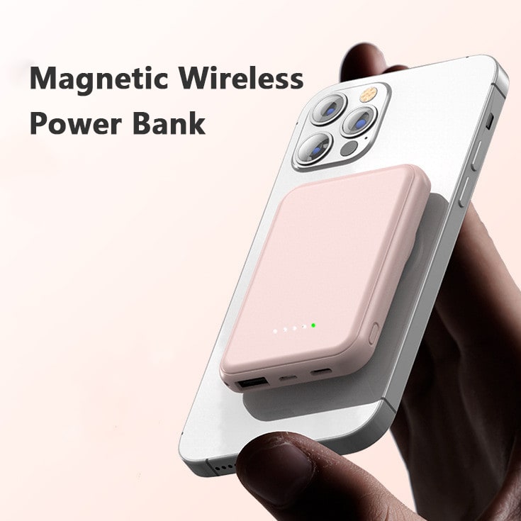 Portable Magnetic Power Bank Charger with Wireless Charging and LED Display Phone - Image 9