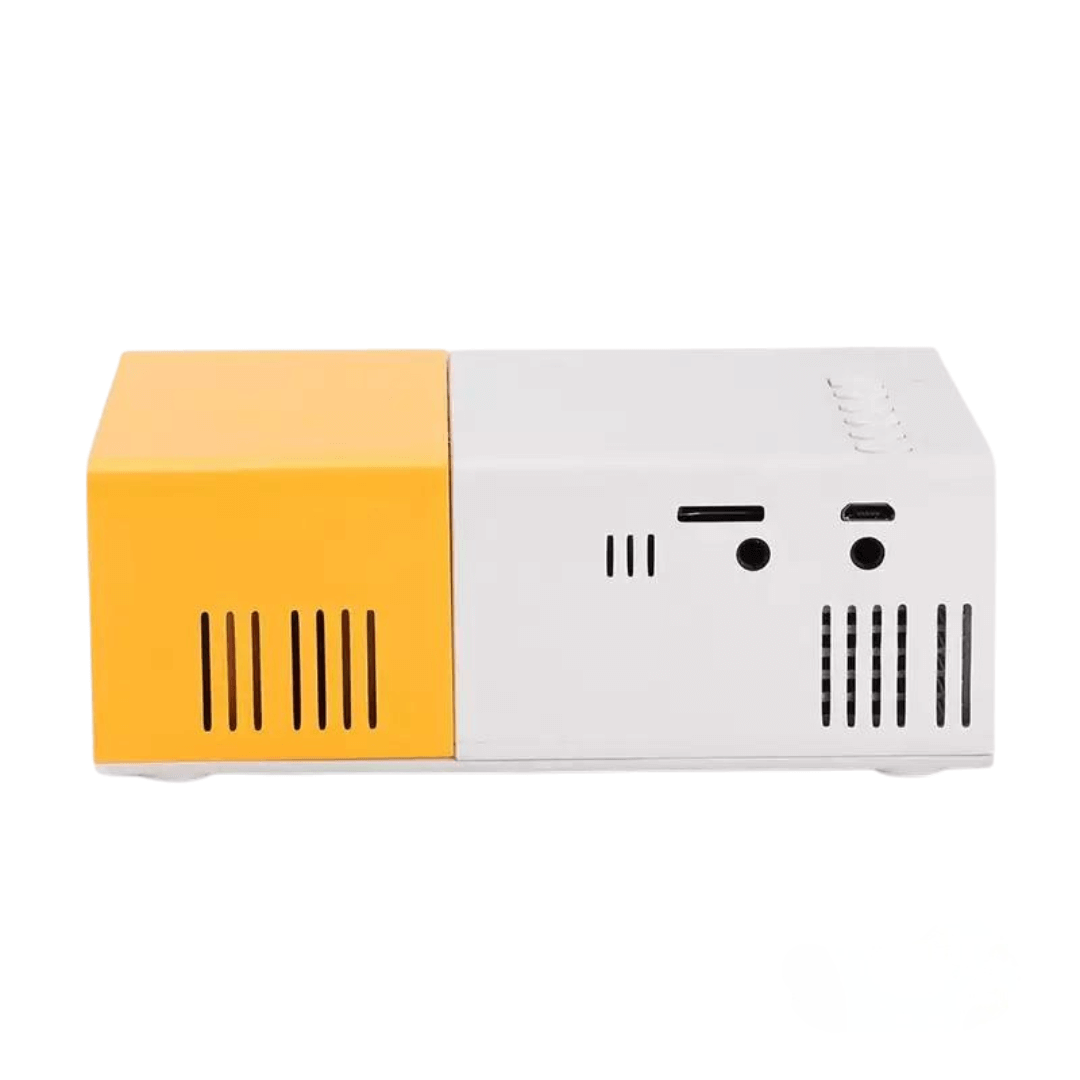Portable Mini Projector 1080p HDMI Travel Handheld Yellow White Compact Small - Image 5