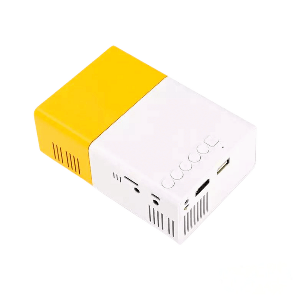 Portable Mini Projector 1080p HDMI Travel Handheld Yellow White Compact Small - Image 7