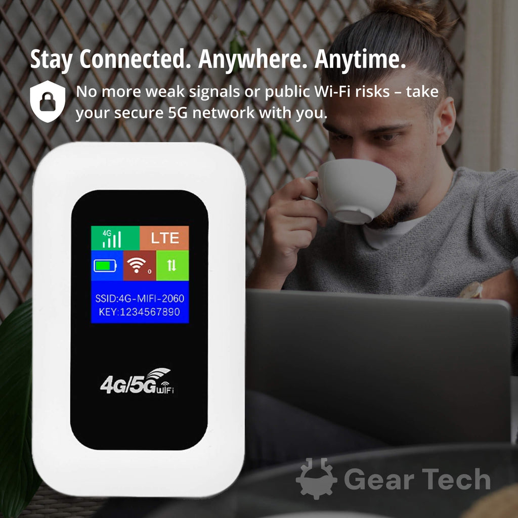 Portable Mobile Hotspot Router with 5G WIFI Lcd Display and Sim Card Slot - Image 2