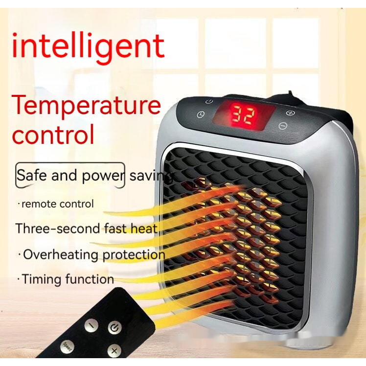 Portable Space Heater with Wall Mounted Plug in Design and Digital LED Display - Image 23