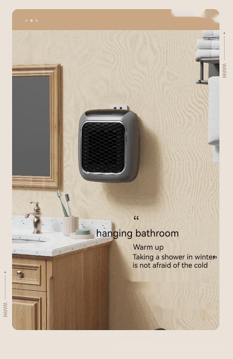 Portable Space Heater with Wall Mounted Plug in Design and Digital LED Display - Image 25