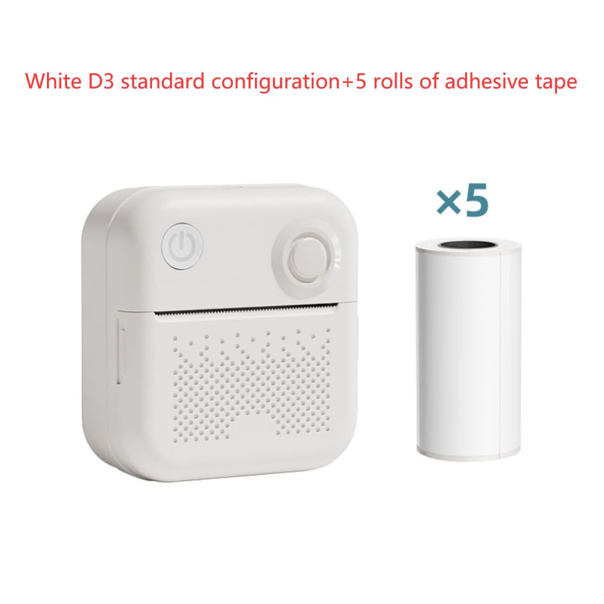 Portable Thermal Printer with Direct Label and Pocket-Sized Wireless Bluetooth Design - Image 1