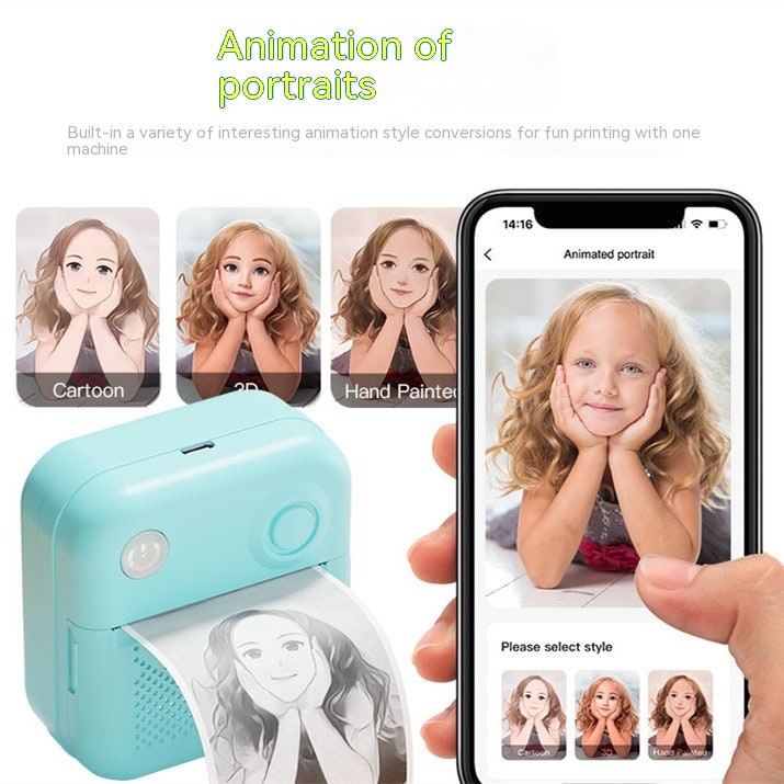Portable Thermal Printer with Direct Label and Pocket-Sized Wireless Bluetooth Design - Image 4