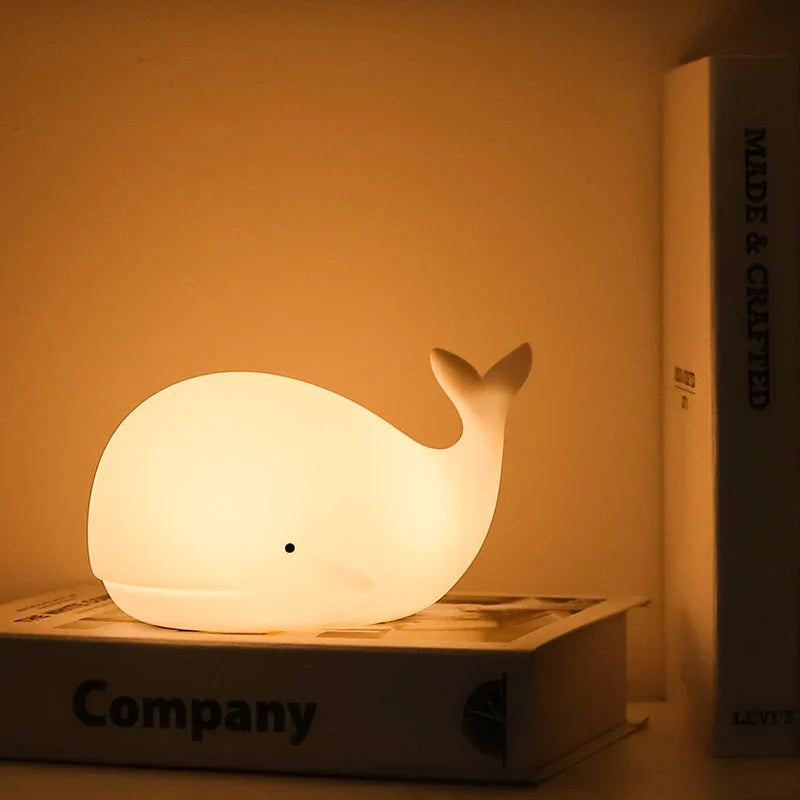 Adorable Color-Changing Whale Night Light - GlowWhale