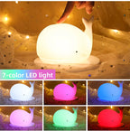 Adorable Color-Changing Whale Night Light - GlowWhale