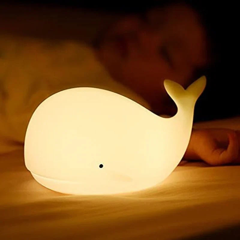 Adorable Color-Changing Whale Night Light - GlowWhale