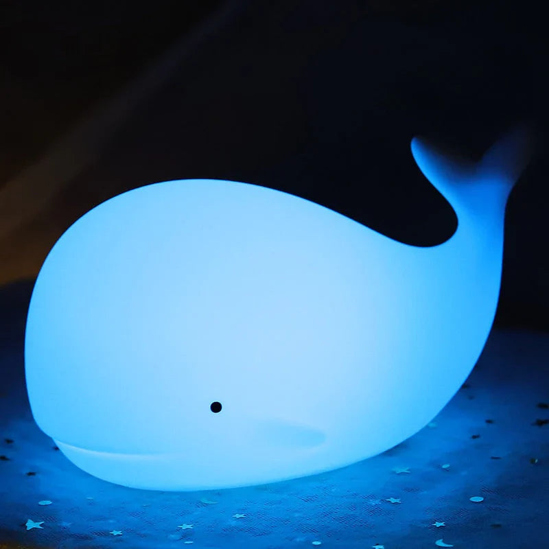 Adorable Color-Changing Whale Night Light - GlowWhale
