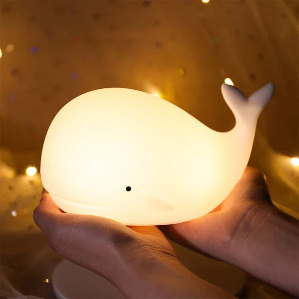 Adorable Color-Changing Whale Night Light - GlowWhale