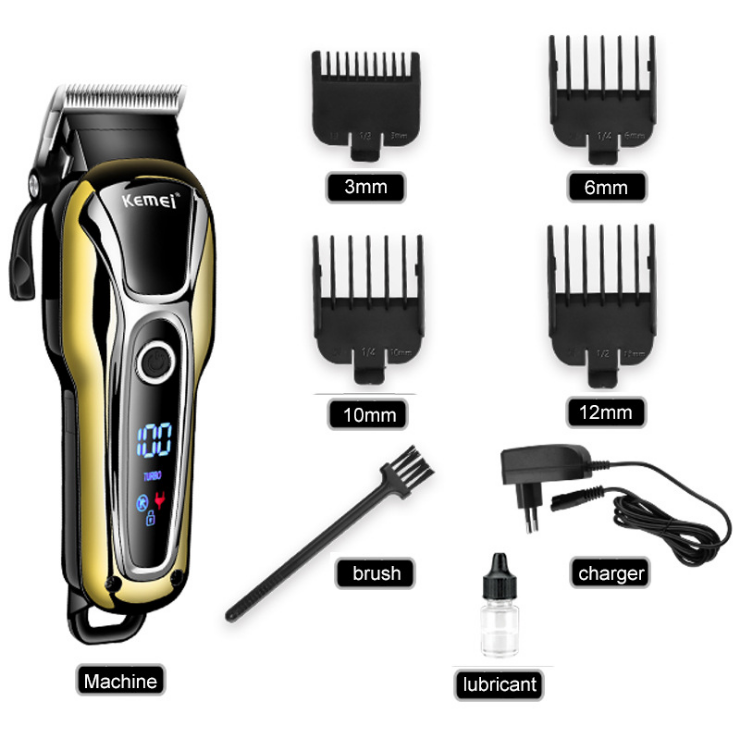 Professional Cordless Hair Clippers and Trimmers with LED Display and Taper Lever Pro - Image 7
