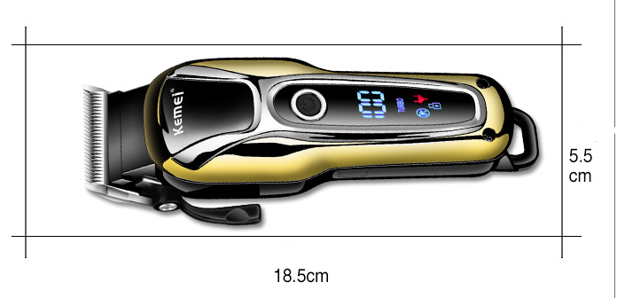 Professional Cordless Hair Clippers and Trimmers with LED Display and Taper Lever Pro - Image 8